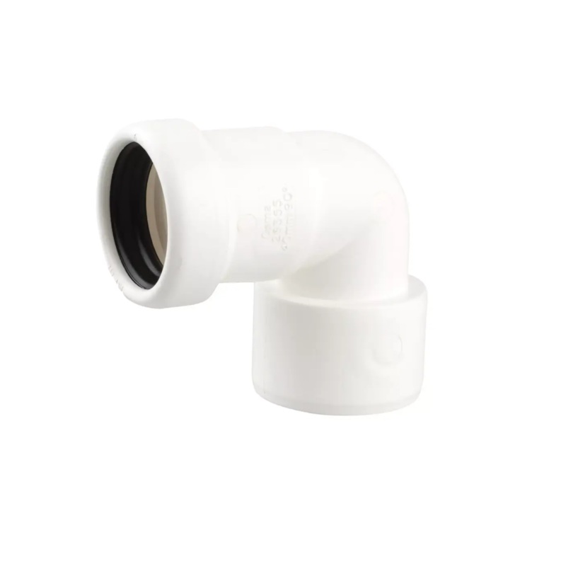 5040mm 90 OsmaSoil All Fit Reduction Bend – Wavin (White) – 2S355W