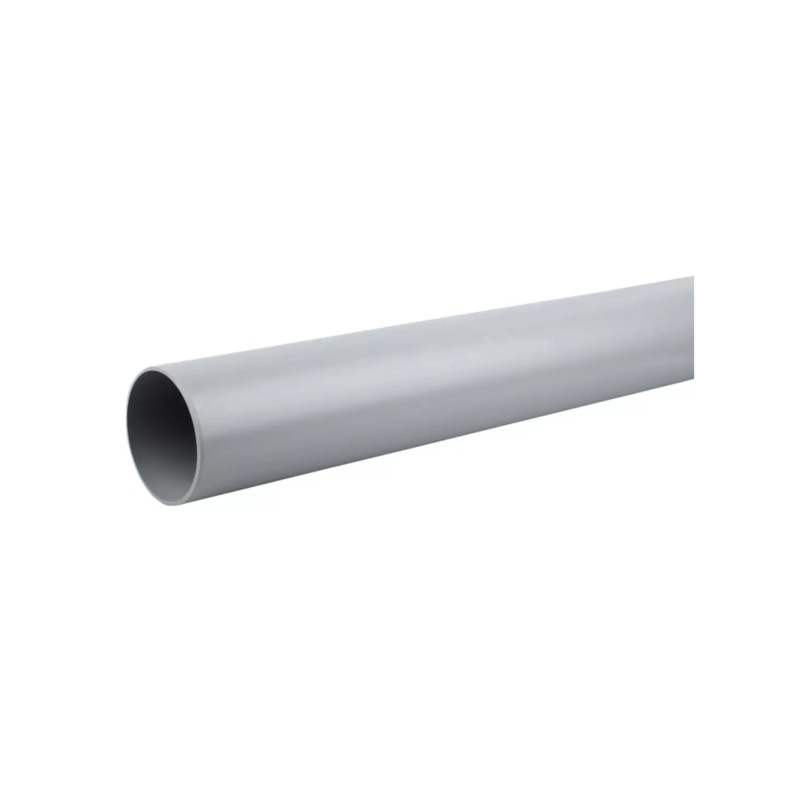 82mm 4m OsmaSoil PlainEnded Pipe – Wavin (Grey) – 3S074G