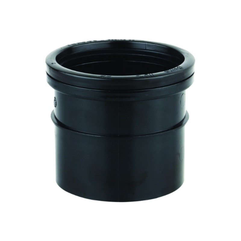 82mm OsmaSoil Ring-Seal Single Socket Coupler – Wavin (Black)  3S124B