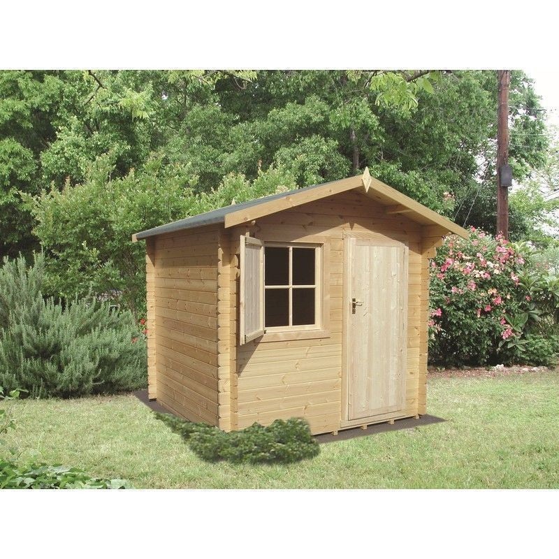Shire Belham 9′ 9 x 9′ 9 Apex Log Cabin – Premium 44mm Cladding Tongue & Groove