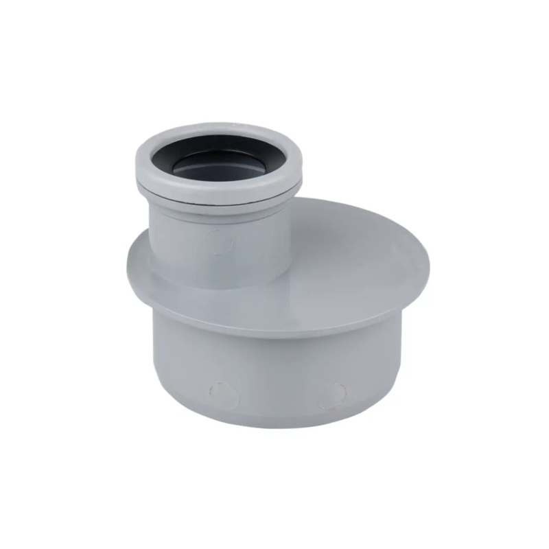 110mm  50mm OsmaSoil Ring Seal Single Socket Reducer – Wavin (Grey) – 4S096G