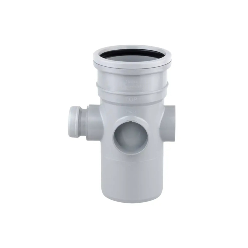 110mm x 40mm OsmaSoil Ring Seal Bossed Pipe – Wavin (Grey) – 4S582G