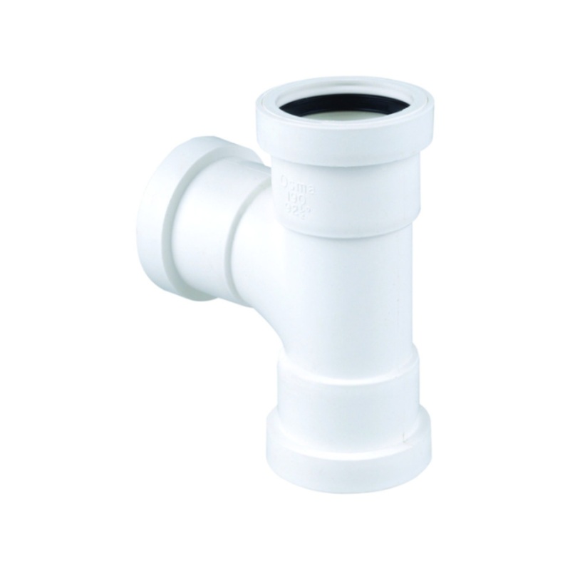 32mm 87.5 Osma Push-Fit Waste Tee – Wavin (White)  4W190W