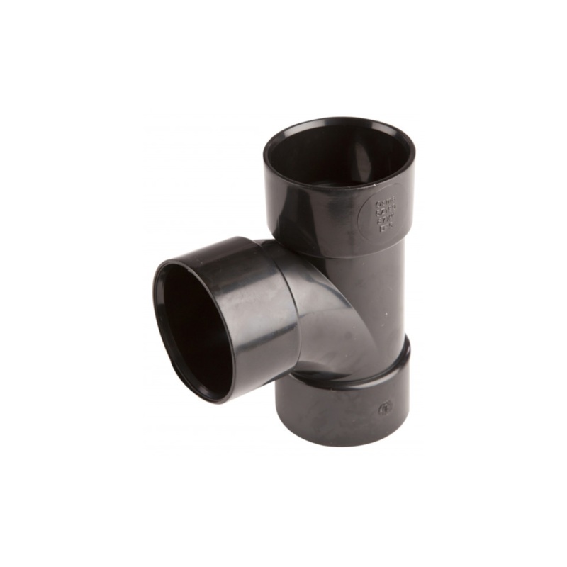 50mm Osma Weld Waste Tee 87.5 Degree – Wavin (Black) – 2Z190B