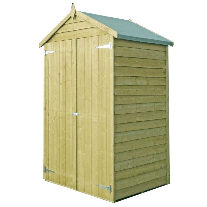 Shire Ashworth 4′ 4 x 3′ 3 Apex Shed – Premium Pressure Treated Overlap