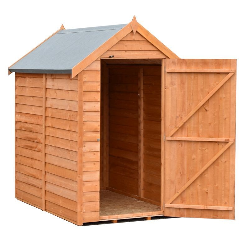 Shire Wiltshire 4′ 4 x 6′ Apex Shed – Premium Dip Treated Overlap