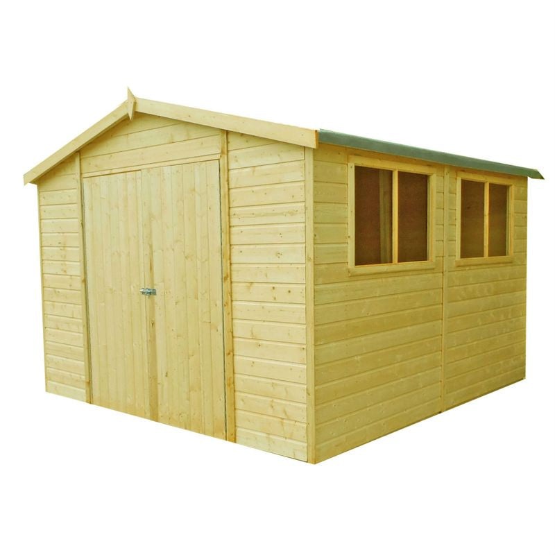 Shire Workspace 10′ 4 x 10′ 5 Apex Shed – Premium Dip Treated Shiplap