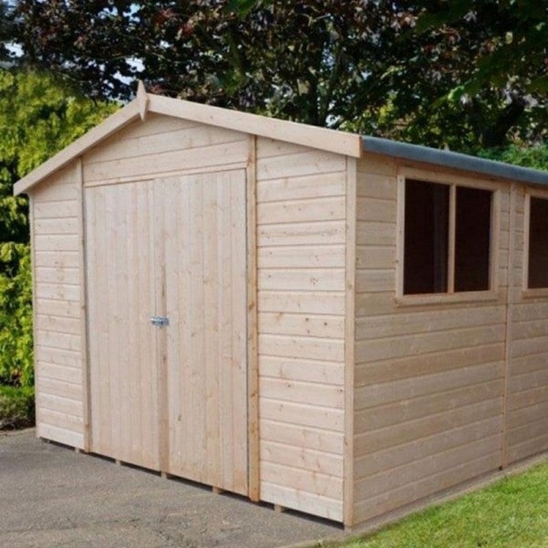 Shire Workspace 10′ 4 x 20′ 2 Apex Shed – Premium Coated Shiplap