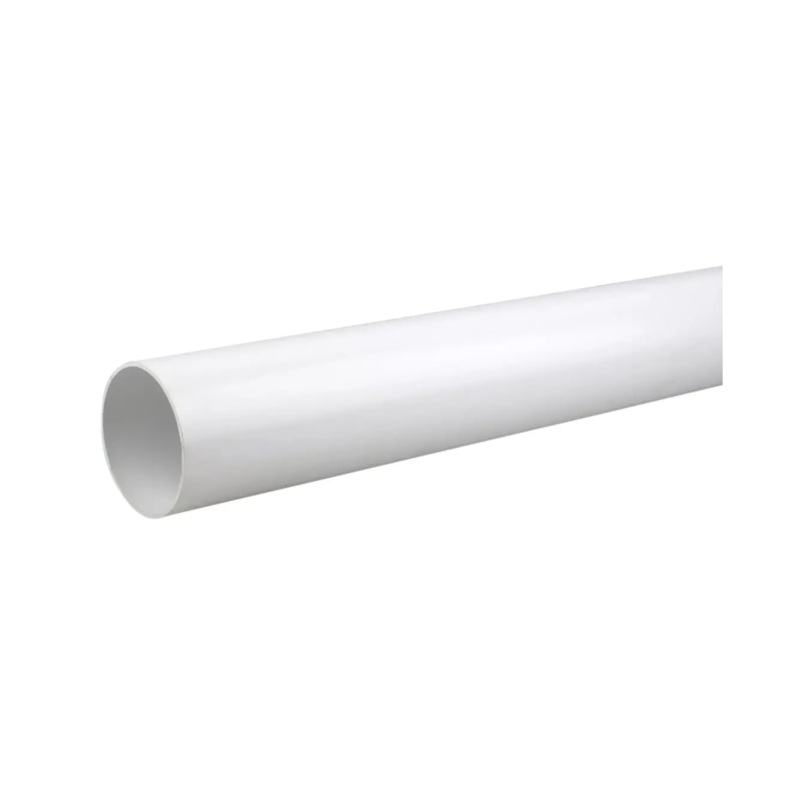 110mm  4m OsmaSoil Plain Ended Pipe – Wavin (White) – 4S074W
