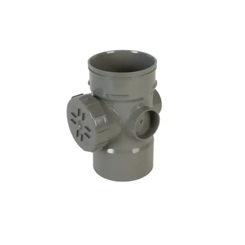 110mm OsmaBossed Access Pipe E D/SW – Wavin (Grey)  4CS474SE
