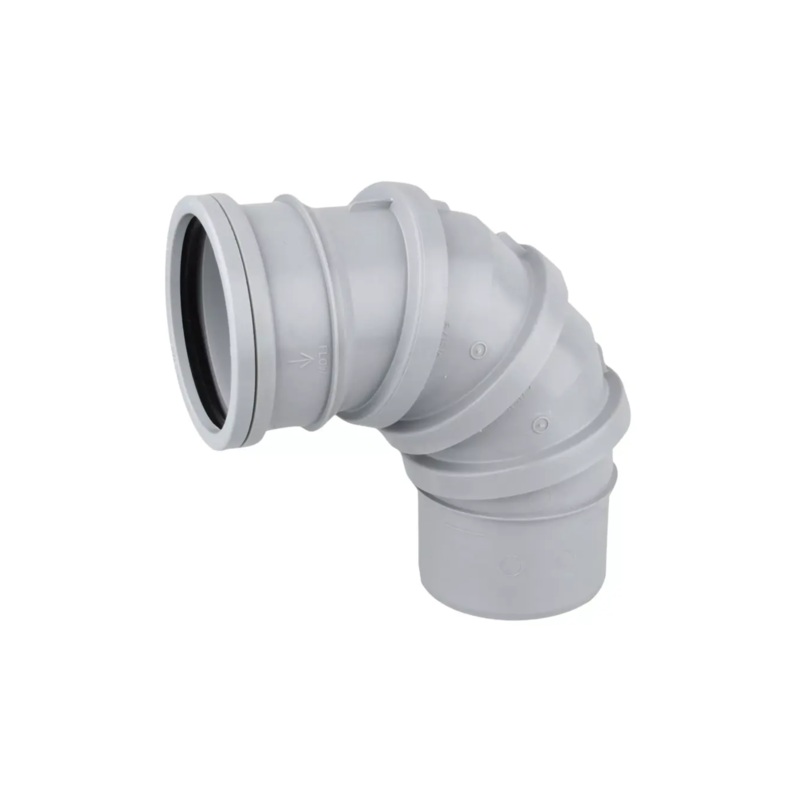 110mm OsmaSoil Adjustable Bend Ring Seal 90 – Wavin (Grey) – 4S179G