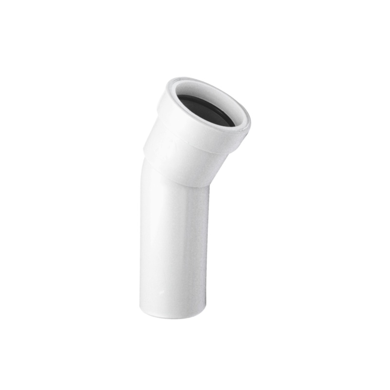 32mm Osma Push-Fit Waste Spigot Bend 30 Degree – Wavin (White) – 4W166W