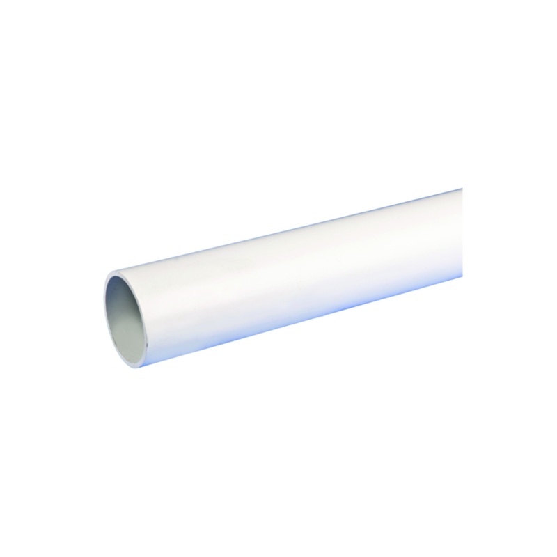 50mm x 3m Osma Weld Waste Plain Ended Pipe – Wavin (White) – 2W073W