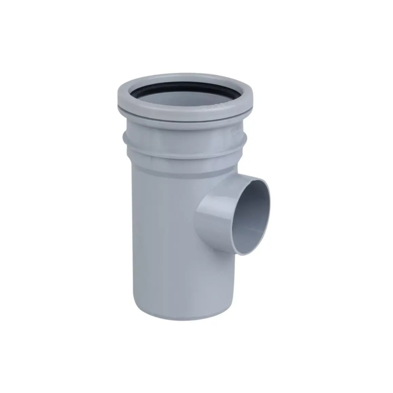 82mm OsmaSoil Ring Seal Bossed Pipe – Wavin (Grey) – 3S649G