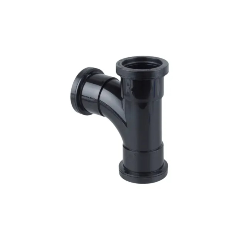 87.5 32mm Osma PushFit Waste Tee – Wavin (Black)  4W190B