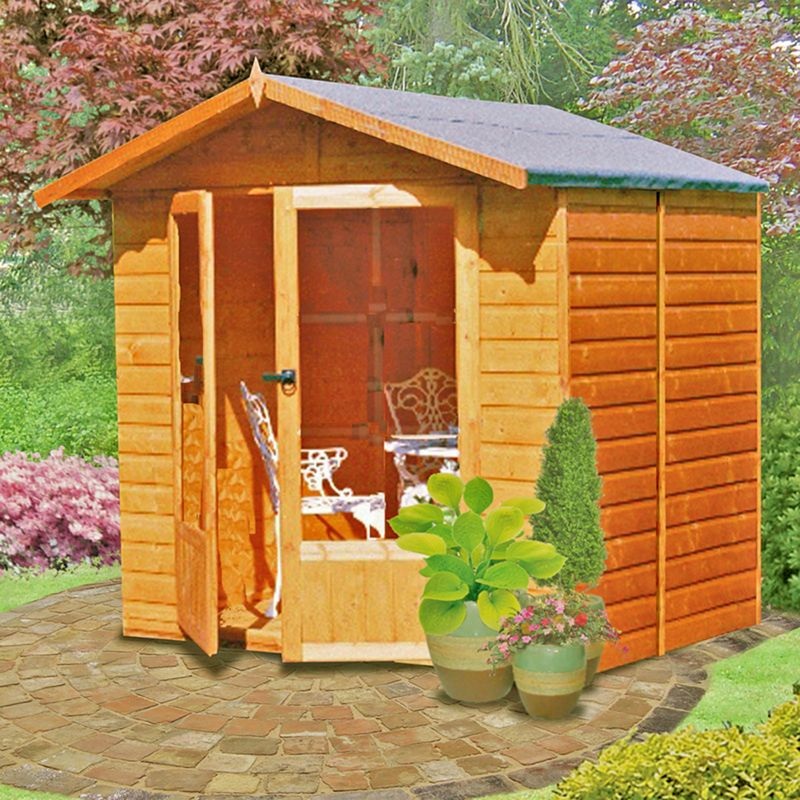 Shire Avance 6′ 8 x 6′ 3 Apex Summerhouse – Premium Dip Treated Shiplap