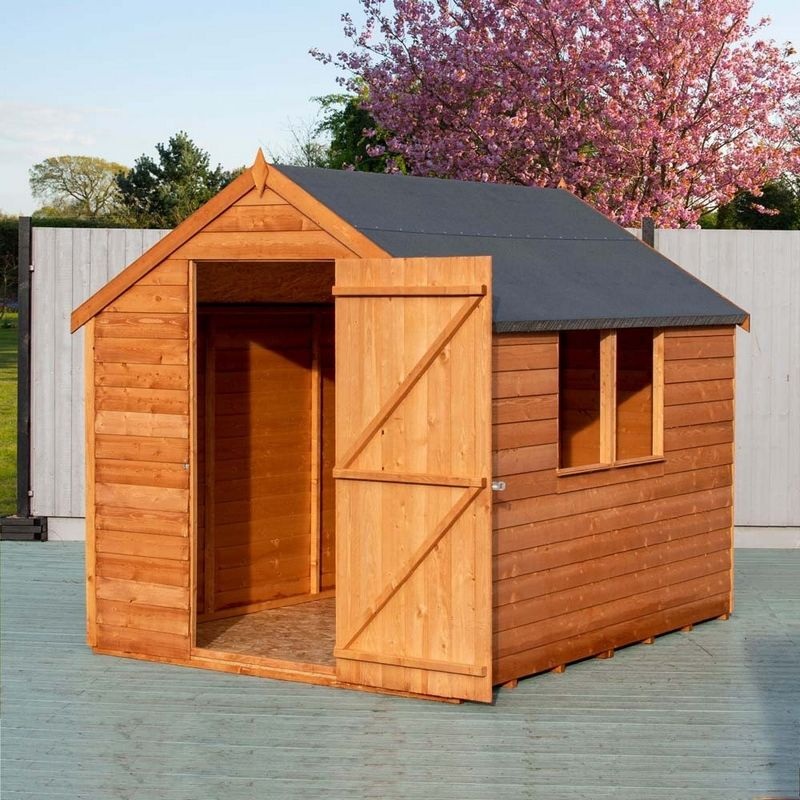 Shire Cromer 6′ 5 x 8′ 1 Apex Shed – Budget Dip Treated Overlap