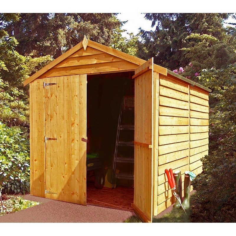Shire Cromer 6′ 5 x 8′ 1 Apex Shed – Premium Overlap