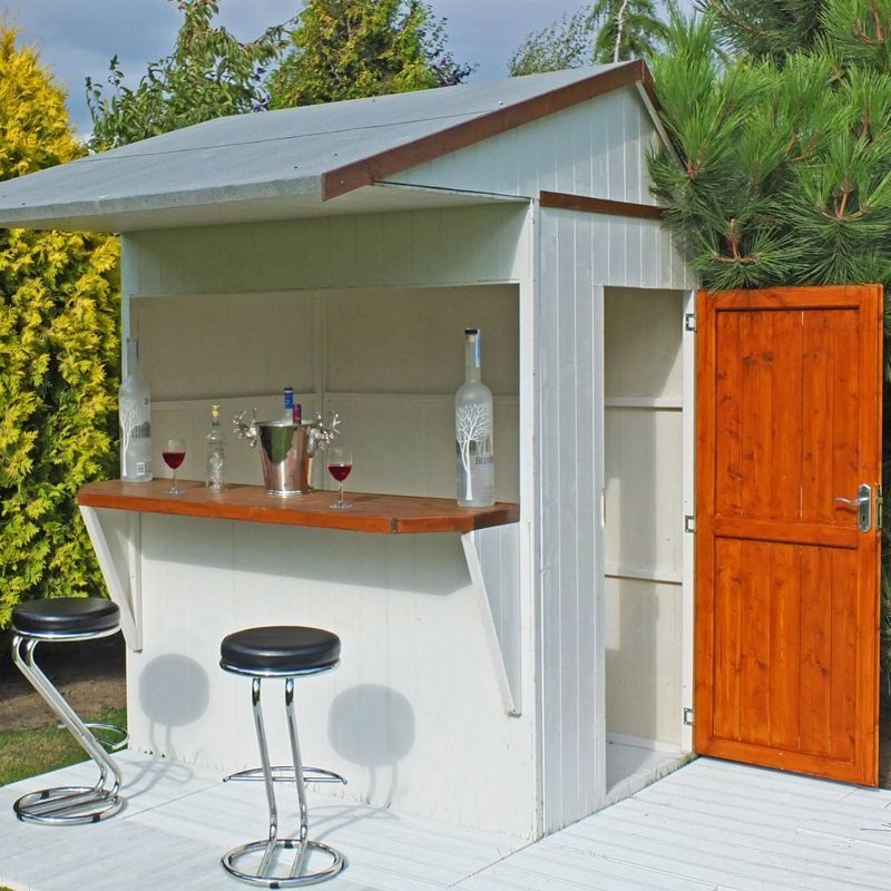 Shire Paradise 6′ 4 x 7′ 7 Reverse Apex Shed – Premium Dip Treated Shiplap