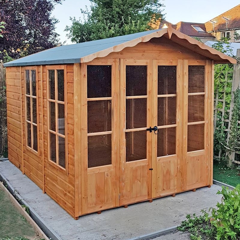 Shire Westminister 7′ 1 x 14′ 3 Apex Summerhouse – Premium 12mm Cladding Shiplap