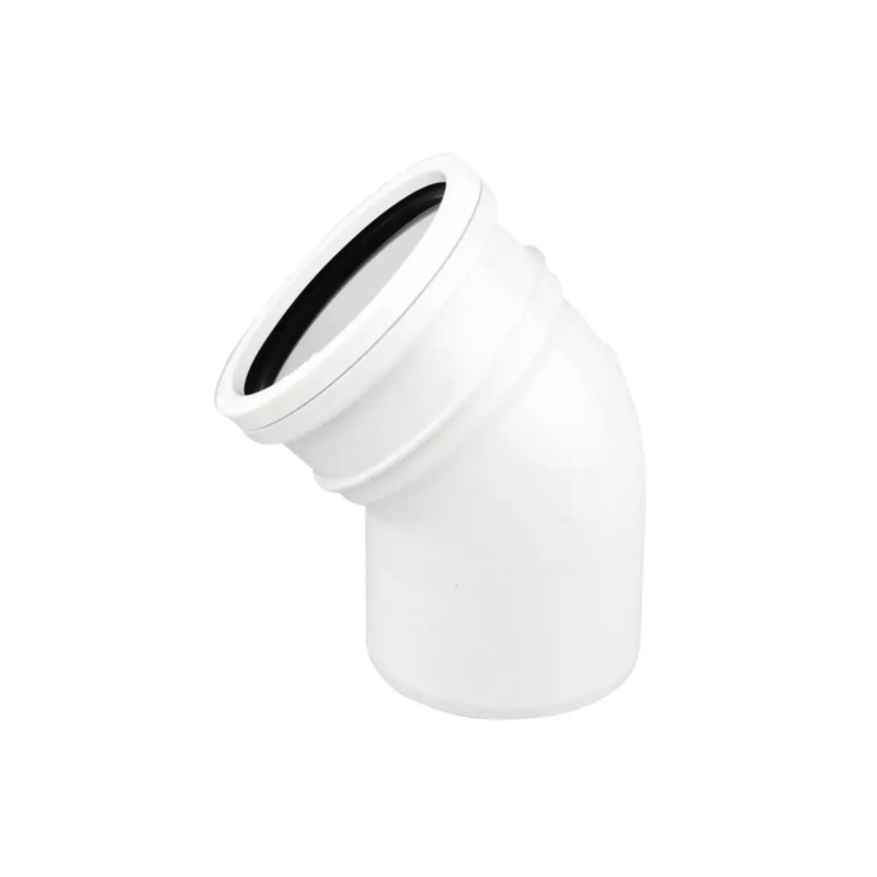45 110mm OsmaSoil Ring Seal Bend – Wavin (White)  4S163W