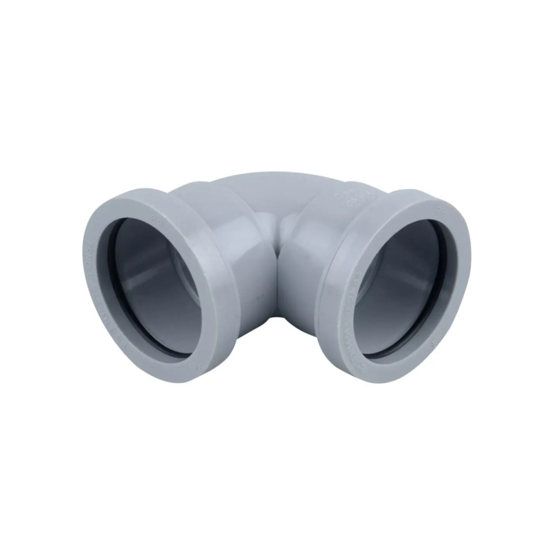 90 50mm Osma PushFit Waste Knuckle Bend – Wavin (Grey)  2W160G