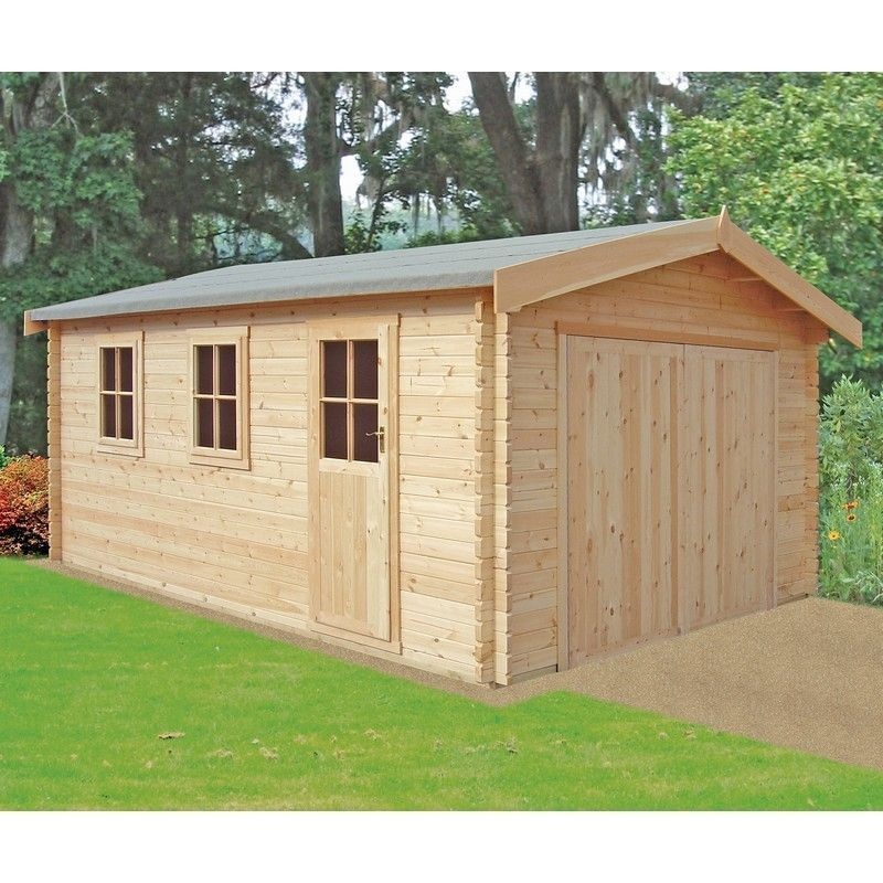 Shire Bradenham 12′ 5 x 11′ 9 Reverse Apex Garage – Premium 34mm Cladding Tongue & Groove