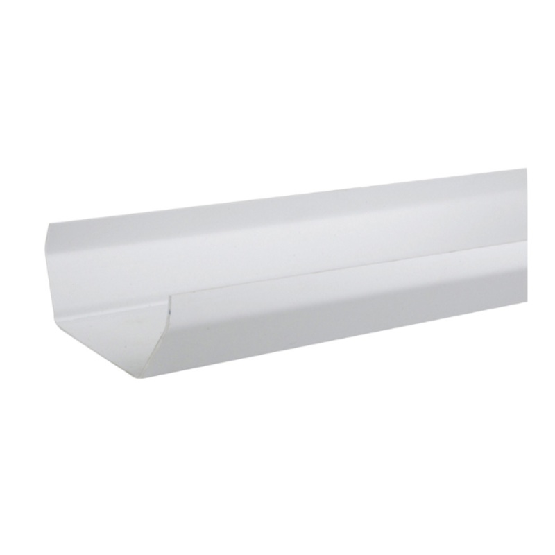 100mm x 4M Osma SquareLine PVC-U Gutter – Wavin (White)  4T874W