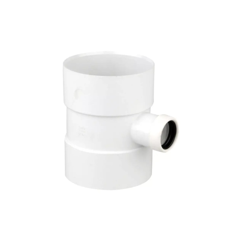 110mm 32mm OsmaSoil DSW Bossed Pipe with Ring-Seal – Wavin (White)  4S583W