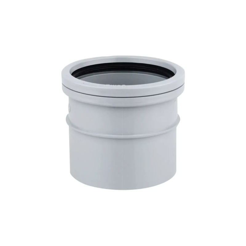 110mm OsmaSoil Single Socket Coupler – Wavin (Grey)  4S124G