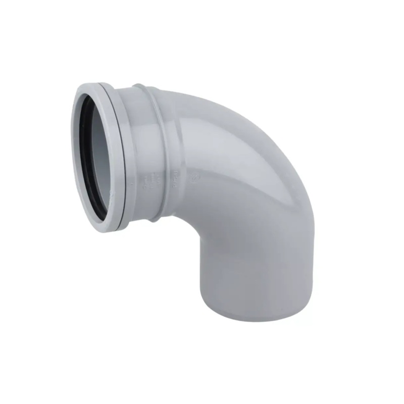 110mm x 87.5 OsmaSoil Ring Seal Single Socket Bend – Wavin (Grey)  4S161G