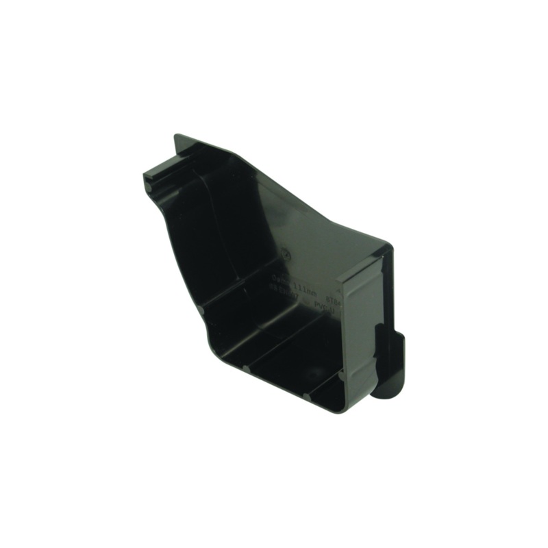 111mm Osma Stormline Stopend Internal Left-Hand – Wavin (Black) – 8T840B