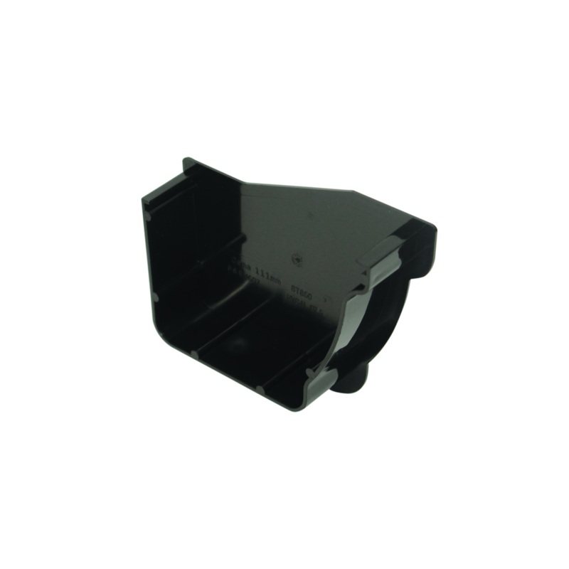 111mm Osma Stormline Stopend Internal Right-Hand – Wavin (Black) – 8T850B