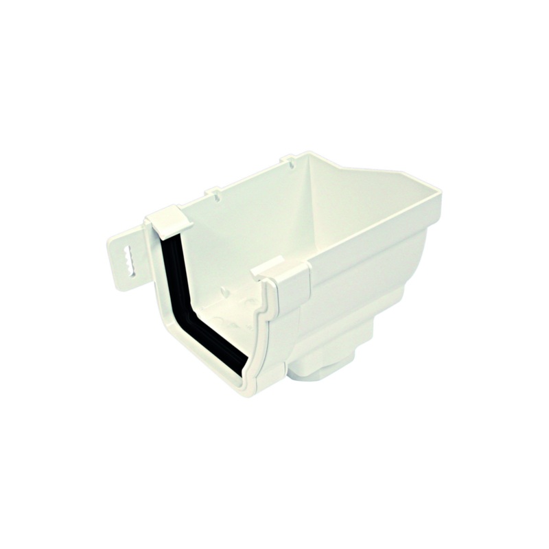 111mm Osma Stormline Stopend Outlet Right-Hand – Wavin (White) – 8T808W