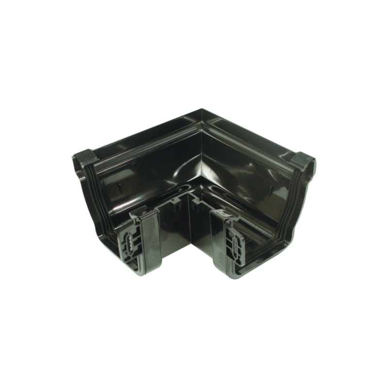 111mm x 90 Osma Stormline Gutter Angle External – Wavin (Black) – 8T853B