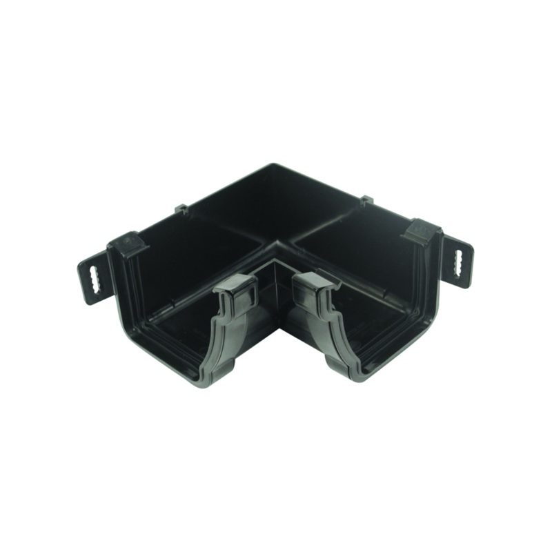 111mm x 90 Osma Stormline Gutter Angle Internal – Wavin (Black) – 8T843B