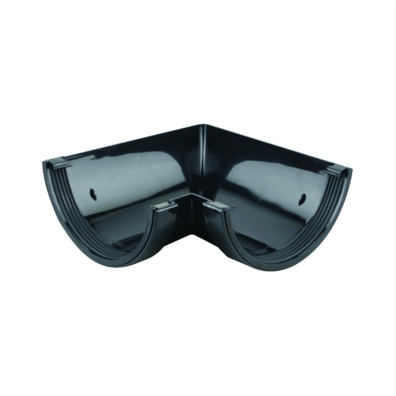 112mm x 90 Osma RoofLine Half Round Gutter Angle – Wavin (Black)  6T603B