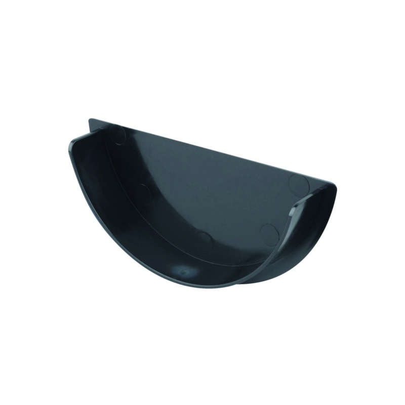 150mm Osma Roofline Gutter Stopend Internal – Wavin (Black) – 6T610B
