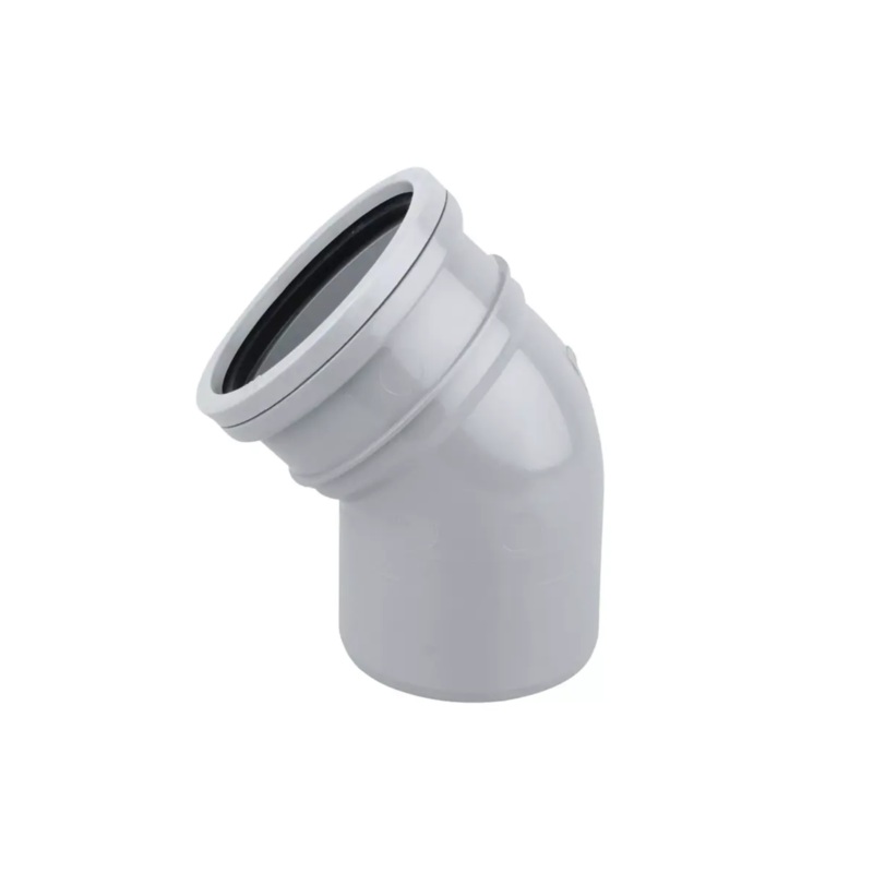 45 110mm OsmaSoil S/SW Bend – Wavin (Grey)  4S163G