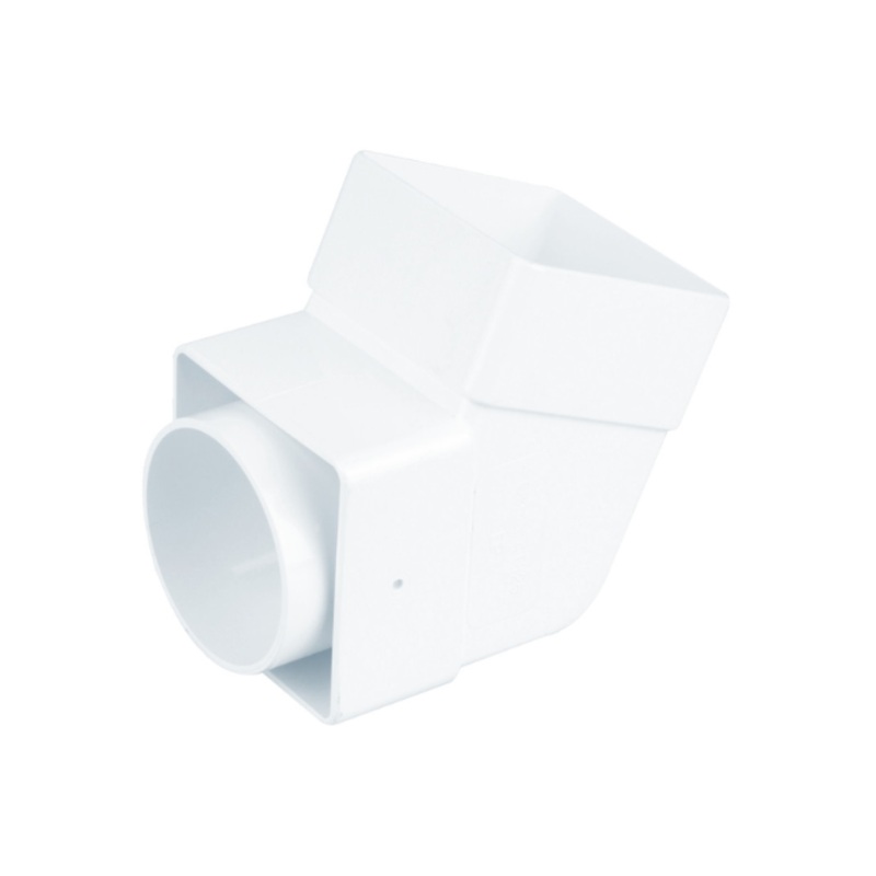 61mm Osma SquareLine Offset Bend Socket – Wavin (White)  4T825W