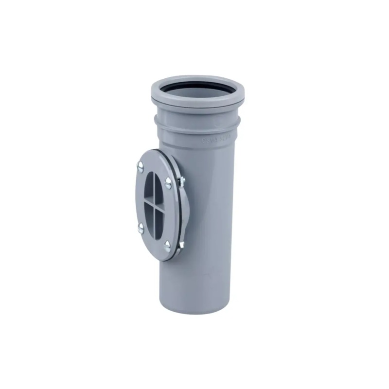 82mm OsmaSoil Ring Seal Bolted Access Pipe – Wavin (Grey)  3S274G