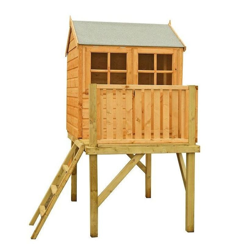 Shire Bunny 3′ 11 x 5′ 11 Apex Children’s Playhouse – Premium Dip Treated Shiplap