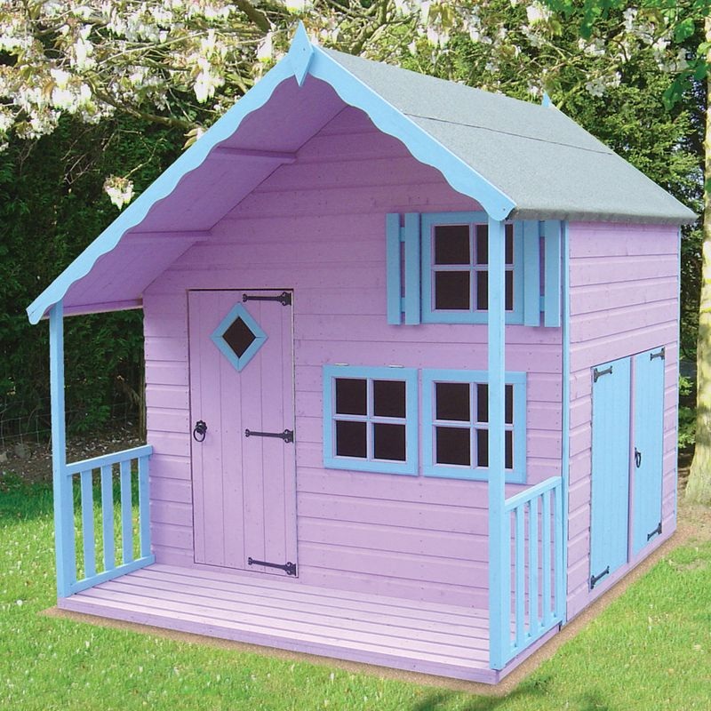 Shire Crib 6′ 10 x 8′ Offset Apex Children’s Playhouse – Premium Dip Treated Shiplap
