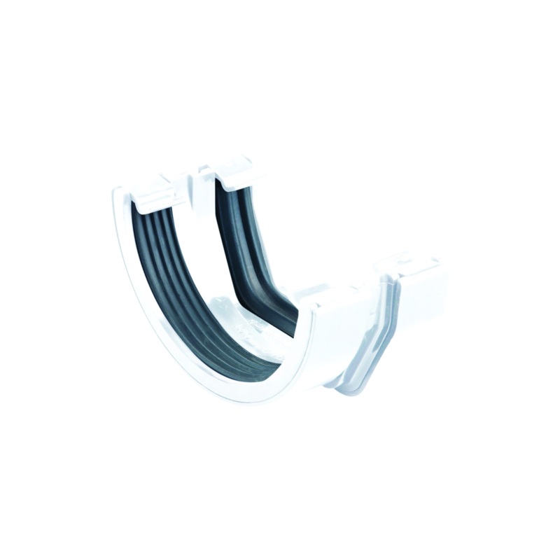 100mm Osma Squareline Connector To 45 Roundline – Wavin (White) – 4T818W