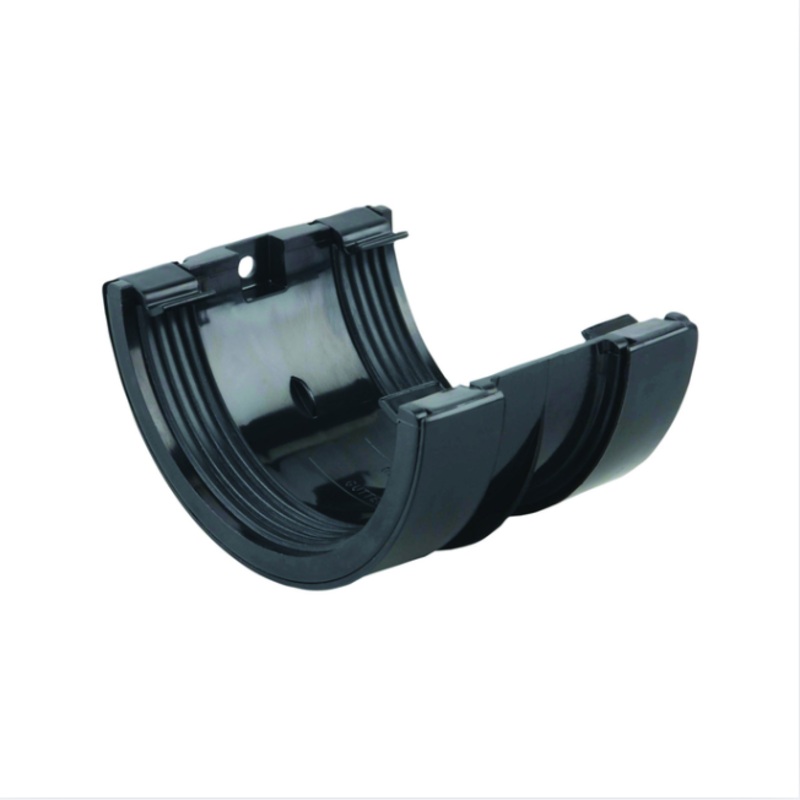 112mm Osma RoundLine Gutter Jointing Bracket – Wavin (Black) – 0T005B