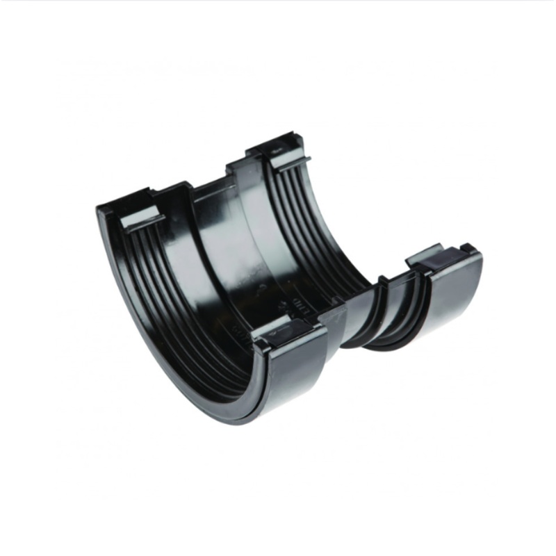 112mm Osma RoundLine Gutter Union – Wavin (Black)  0T009B