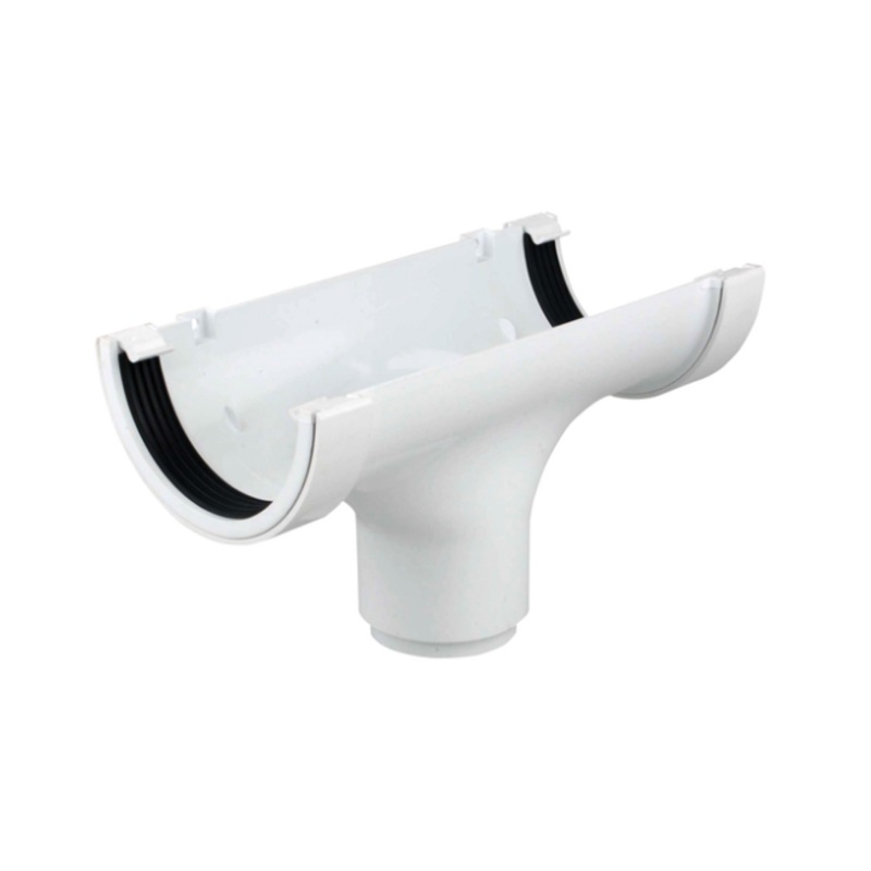 112mm Osma RoundLine Straight Running Outlet – Wavin (White)  0T624W