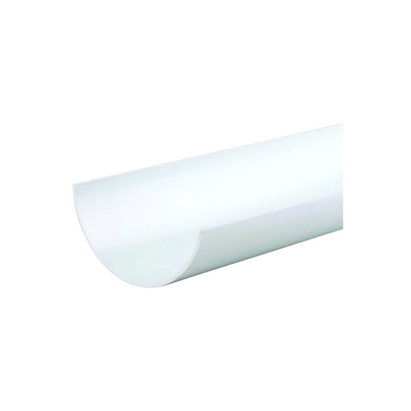 112mm x 2M Osma Roundline Gutter – Wavin (White) – 0T072W
