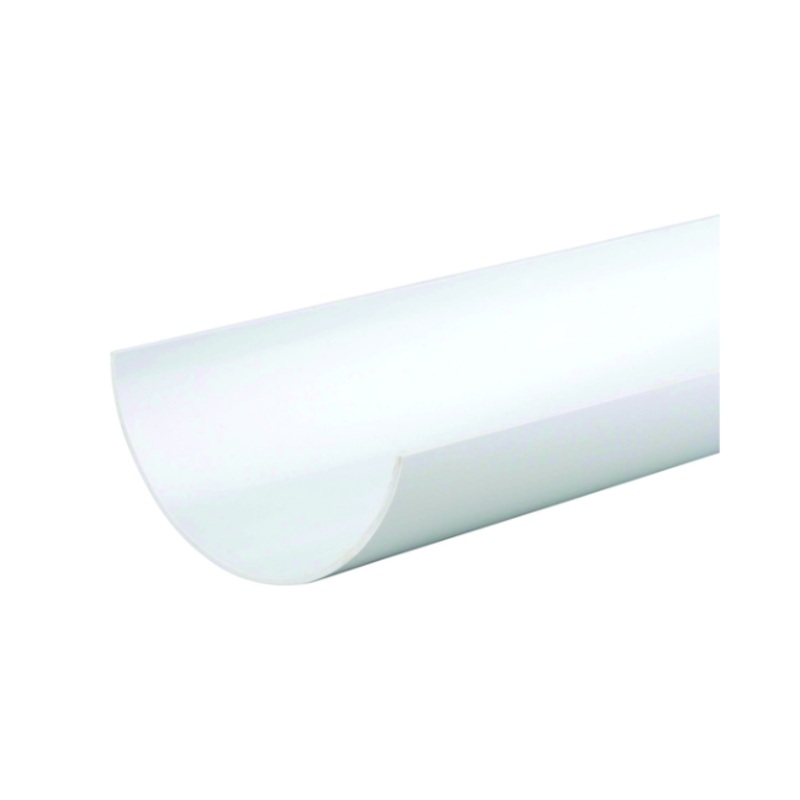 112mm x 4M Osma RoundLine Gutter – Wavin (White)  0T074W