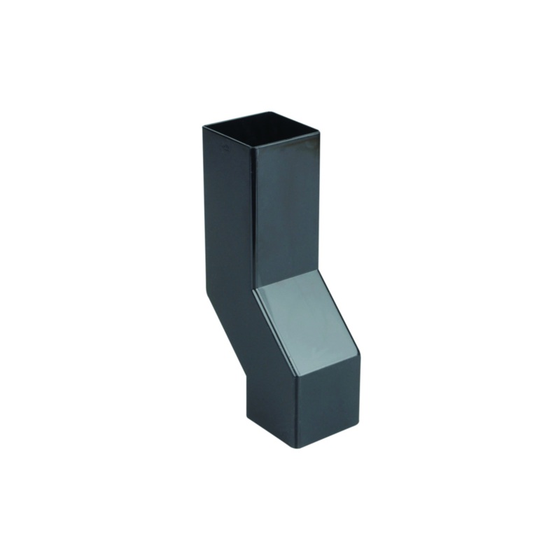 61mm Osma SquareLine Pipe Wall Offset – Wavin (Black) – 4T838B